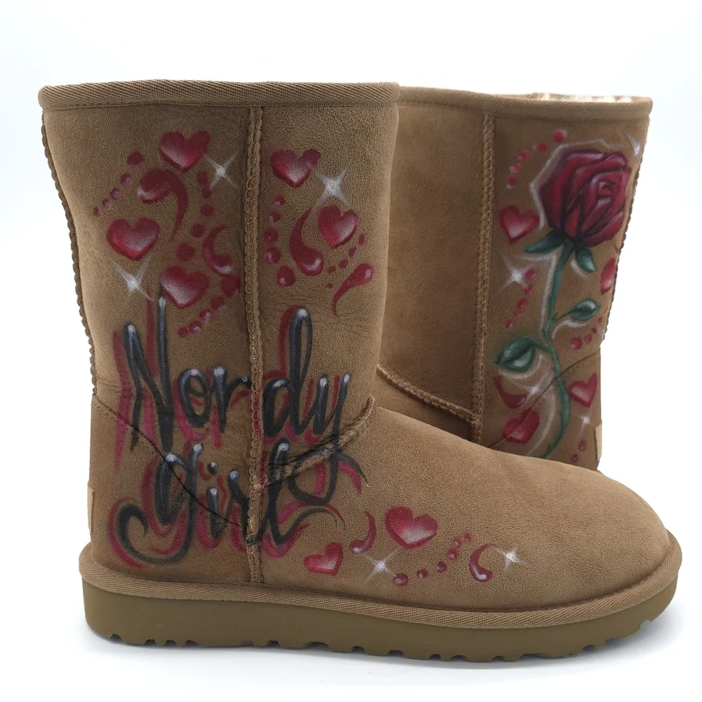 UGG woman’s Classic Short II Boot Custom Chestnut